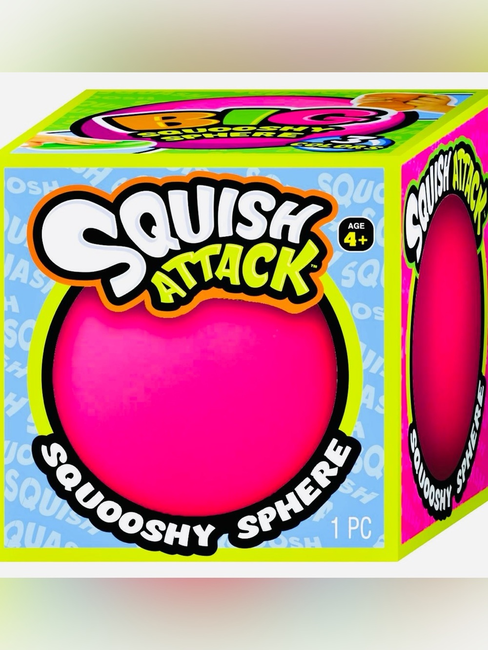 Jumbo Squish Attack Squooshy Sphere - Hot Pink